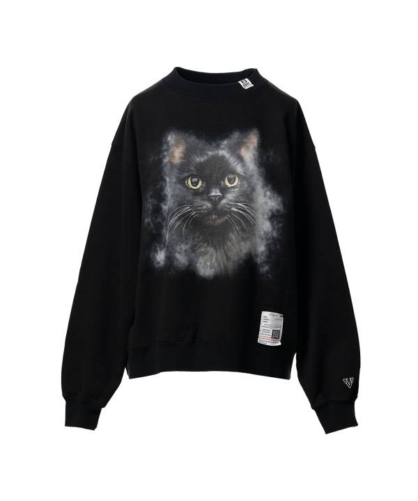 Sweatshirt imprimé chat