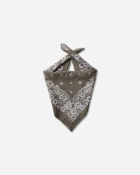 KAPITAL Fastcolor Selvedge Bandanna (Churchill Garden) 20X20 Khaki Gloves and Scarves Bandanas K2508BA507 KHAKI