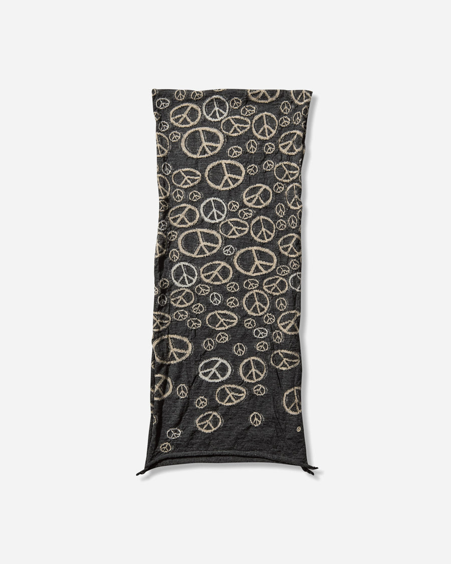 KAPITAL Fulling Wool Happy Scarf Peace Black Gloves and Scarves Scarves and Warmneck EK-1819XM BLACK