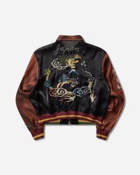 KAPITAL Sheer Pearl Mosquito Guard 2Tones Vietnam Jkt Black - Brown Coats and Jackets Bomber Jackets K2504LJ183 BLKXBR
