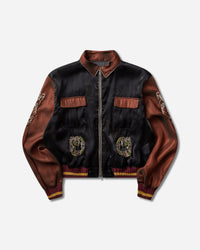 KAPITAL Sheer Pearl Mosquito Guard 2Tones Vietnam Jkt Black - Brown Coats and Jackets Bomber Jackets K2504LJ183 BLKXBR