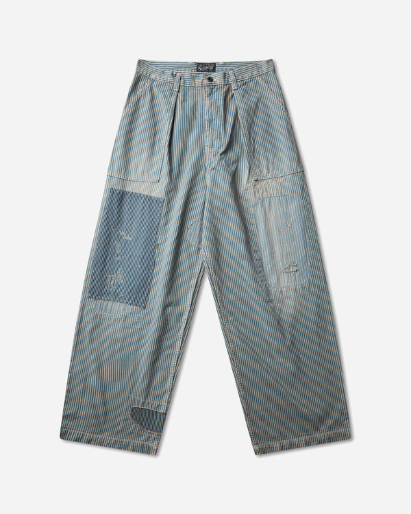KAPITAL Liberty Hickoree Fatigue Baggy Pants (Rushfiled Remake) Hickory Stripes Pants Casual K2503LP036 HICKOREE