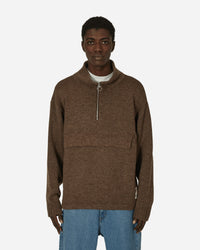 KAPITAL 5G Shetland Wool Half Zip Anorak Moca Sweatshirts Crewneck K2310KN132 1