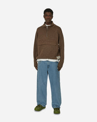 KAPITAL 5G Shetland Wool Half Zip Anorak Moca Sweatshirts Crewneck K2310KN132 1