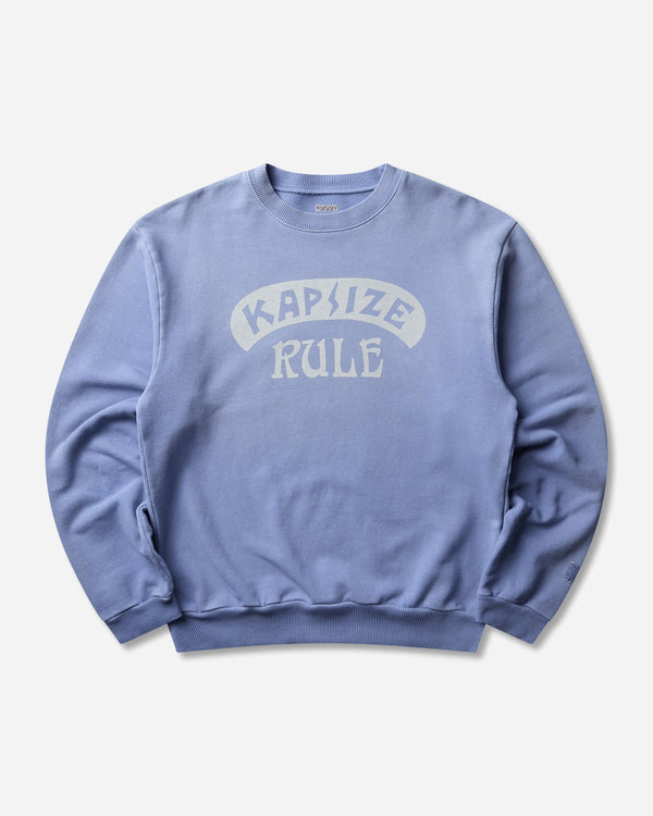 KAPITAL Swt Knit Crew Swt(Kapsize Rule) Light Blue Sweatshirts Crewneck K2511LC160 POWDERBLUE