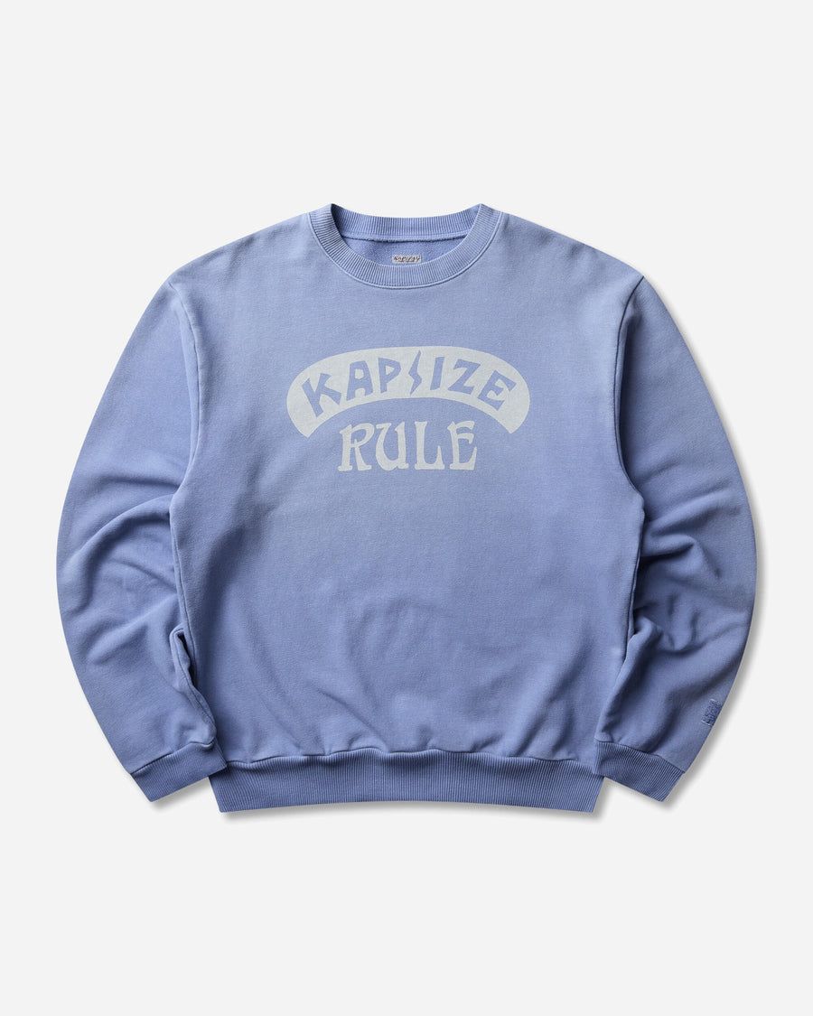 KAPITAL Swt Knit Crew Swt(Kapsize Rule) Light Blue Sweatshirts Crewneck K2511LC160 POWDERBLUE