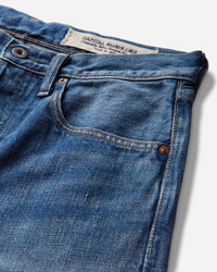 KAPITAL 13.5Oz Zimbabwe Denim 5P Monkey Th (Pro) Washed Indigo Pants Denim K2502LP008 PRO