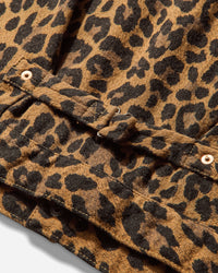 KAPITAL Twill Agingwool Leopard 1St Jacket Brown Coats and Jackets Jackets L2410LJ088 BROWN