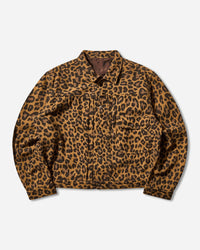 KAPITAL Twill Agingwool Leopard 1St Jacket Brown Coats and Jackets Jackets L2410LJ088 BROWN