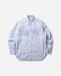 KAPITAL Cotton Stripe Fringed Husky Western Shirt Big Border Shirts Longsleeve Shirt K2503LS044 BIGBORDER