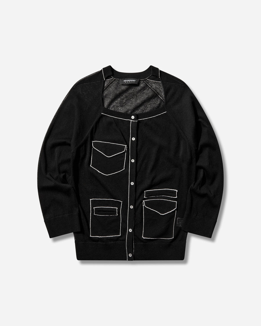 Kiko Kostadinov Wmns Kreiner Knit Cardigan Black Knitwears Cardigans KKWSS26KN09-105 001