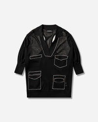 Kiko Kostadinov Wmns Kreiner Knit Polo Black Knitwears Sweaters KKWSS26KN11-111 001
