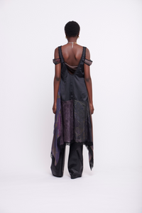 REGENERATED SILK SCARVES NUISETTE DRESS