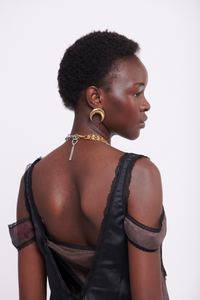 REGENERATED SILK SCARVES NUISETTE DRESS