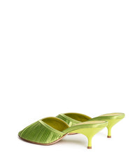 MELANIE SATIN IN LIME