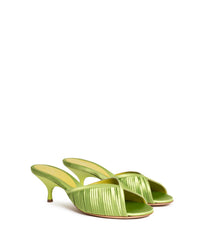 MELANIE SATIN IN LIME