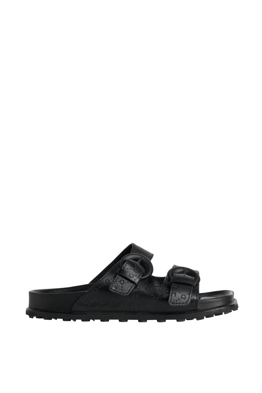 Embossed Leather MS Ground Sandals
