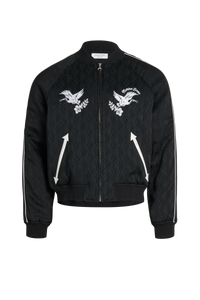 Jacquard Viscose Bomber Jacket