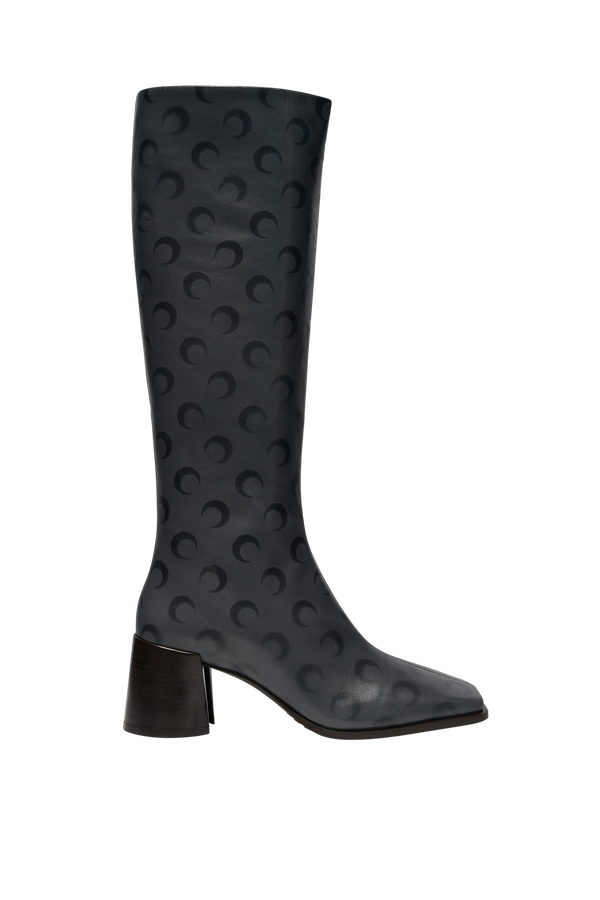 Moon Airbrushed Leather Ms Block High
