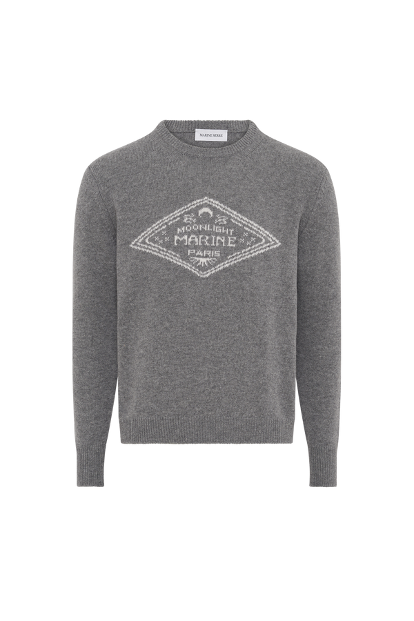 Clean Wool Knit Crewneck Sweater