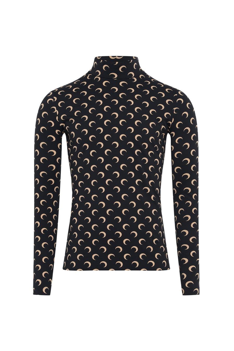 Recycled Moon Jersey SS Highneck Top