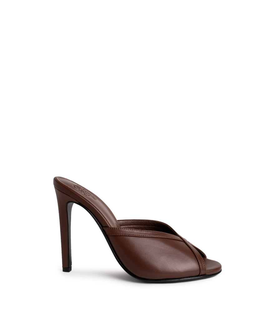 NOEMIE NAPPA LEATHER IN TIRAMISU'