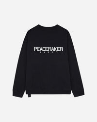 OAMC Peacemaker Crewneck  Stencil Print Black Sweatshirts Crewneck PCM3ON01DFT001099 BLACK