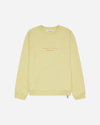 OAMC Peacemaker Loose Fit Crewneck Landart 02 Print Light Yellow Sweatshirts Crewneck PCM2ON01CFT00214 14
