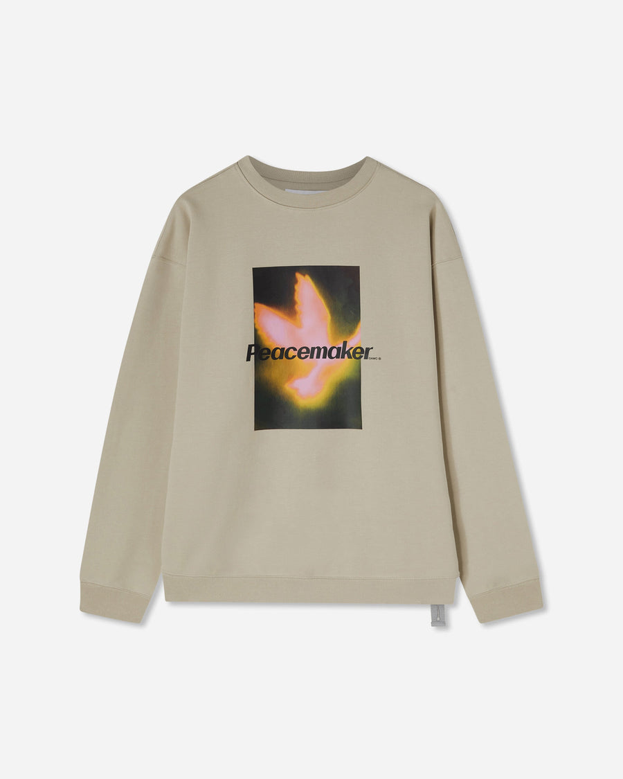 OAMC Peacemaker Peacemaker Bird Loose Fit Crewneck Sand Sweatshirts Crewneck PCM1ON01HFT001004 SAND