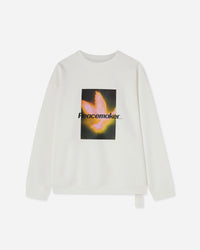 OAMC Peacemaker Peacemaker Bird Loose Fit Crewneck Snow White Sweatshirts Crewneck PCM1ON01HFT001002 WHT