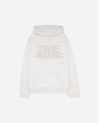 OAMC Peacemaker Hoodie  Stencil Print White Sweatshirts Hoodies PCM3OH01DFT001001 WHITE