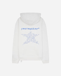 OAMC Peacemaker Loose Fit Hoodie Star Print White Sweatshirts Hoodies PCM2OH01LFT00201 01