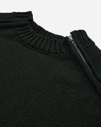 OAMC Peacemaker Shoulder Zip Knit Dark Green Knitwears Sweaters PCM2OK04AFL00259 59