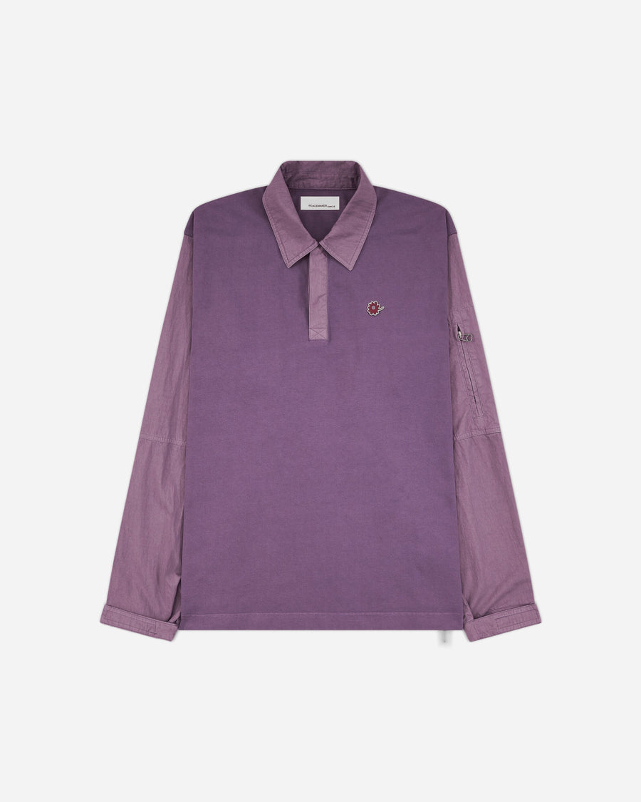 OAMC Peacemaker Flight Polo Lilac T-Shirts Top PCM2OT05AJE00236 36
