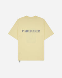 OAMC Peacemaker Loose Fit Tshirt Dynamo  Print Light Yellow T-Shirts Top PCM2OT02HJE00214 14