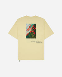 OAMC Peacemaker Loose Fit Tshirt Flowerred  Print Light Yellow T-Shirts Top PCM2OT02MJE00214 14