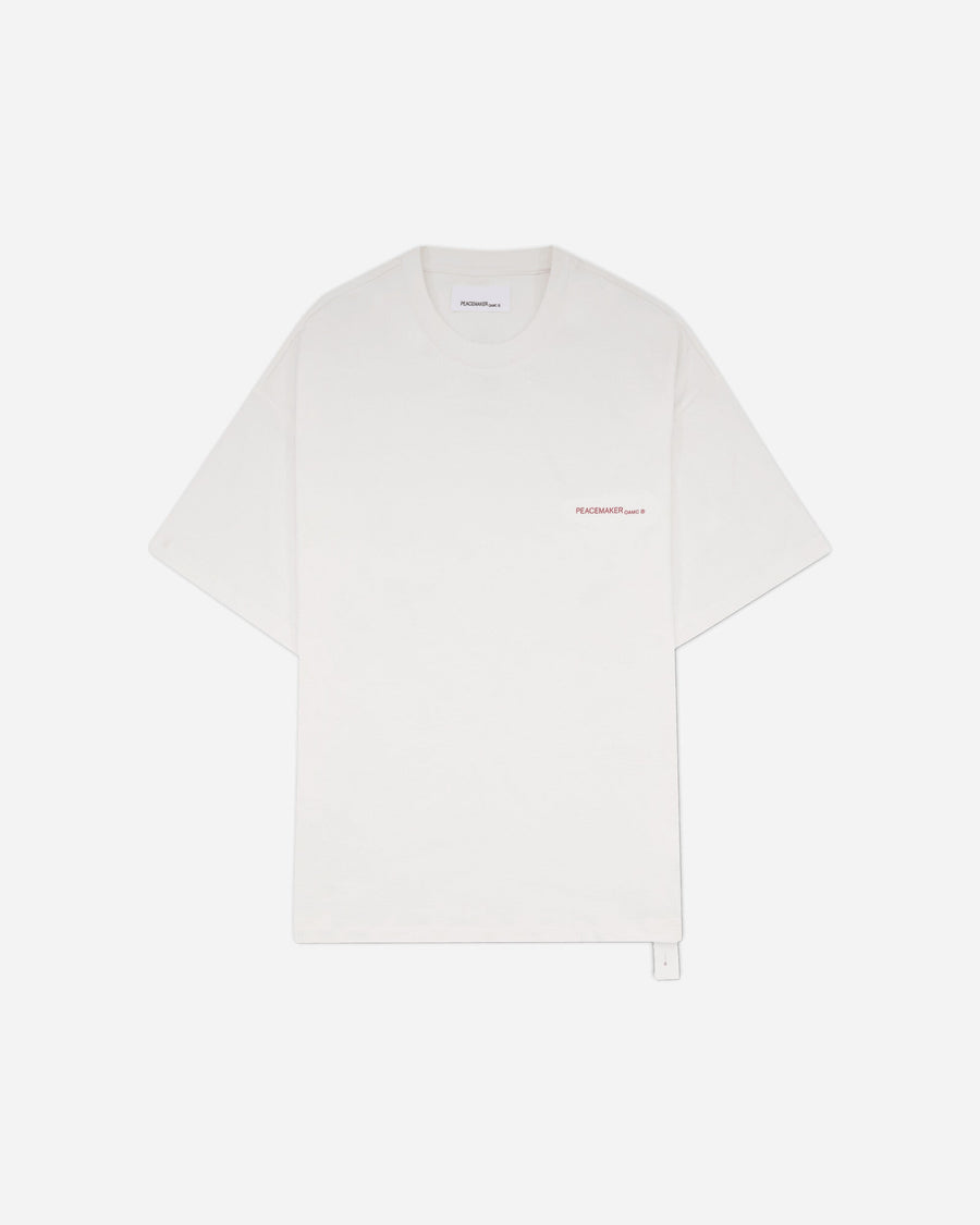 OAMC Peacemaker Oversize Tee  Keys Print White T-Shirts Top PCM3OT02LJE002001 WHITE
