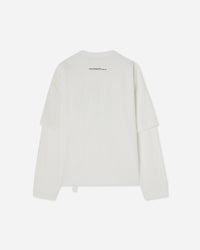 OAMC Peacemaker Peacemaker Leaf Double Layer Boxy Tshirt Snow White T-Shirts Top PCM1OT05QJE003002 WHT