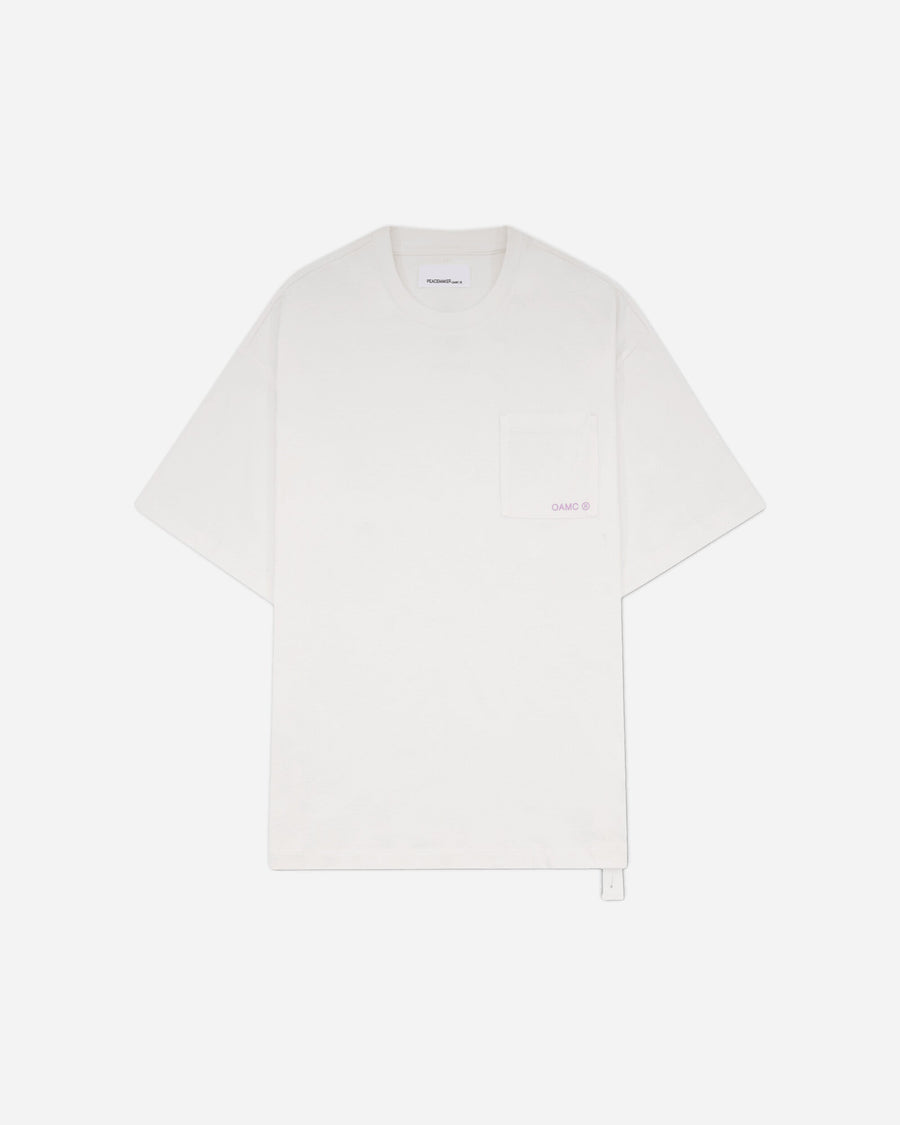 OAMC Peacemaker Pocket Tee  Landscape Print White T-Shirts Top PCM3OT03FJE001001 WHITE