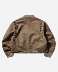 Our Legacy Wmns Frill Bomber Kharkee Double Weave Sateen Coats and Jackets Bomber Jackets W2261FK 001