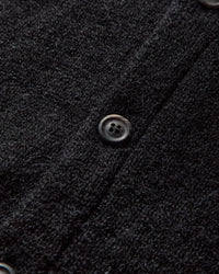 Our Legacy Evening Polo Black Fuzzy Alpaca Knitwears Cardigans M4213ECFSE 001