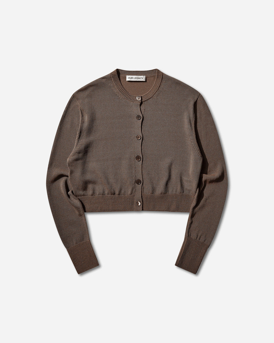 Our Legacy Wmns Micro Cardigan Cangiante Copper Tech Cotton Knitwears Cardigans W2263MC 001