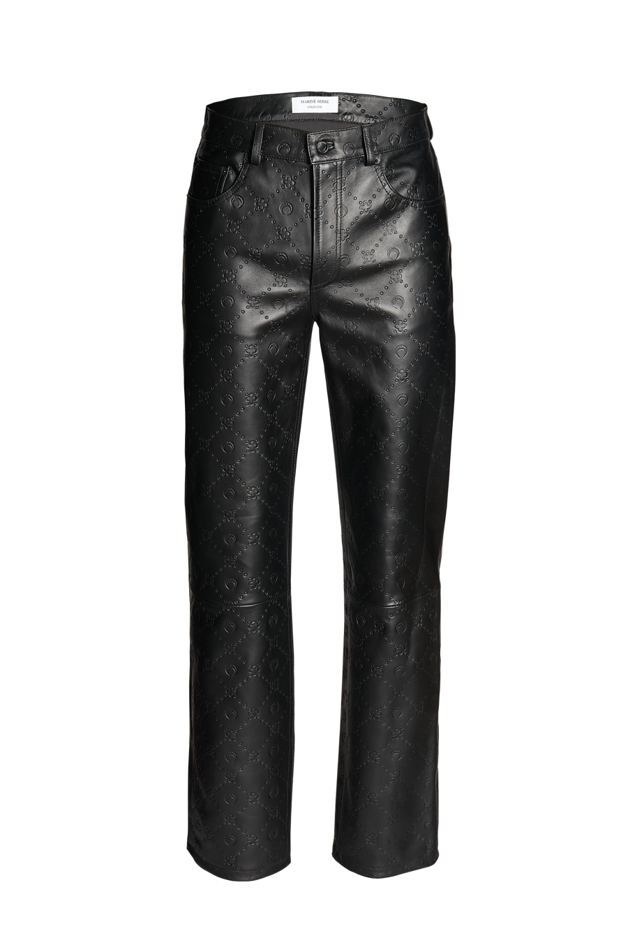 Regenerated Moonogram Leather Trousers