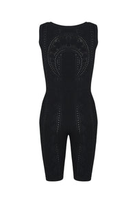 LUNAR-POINTELLE KNIT CYCLING CATSUIT