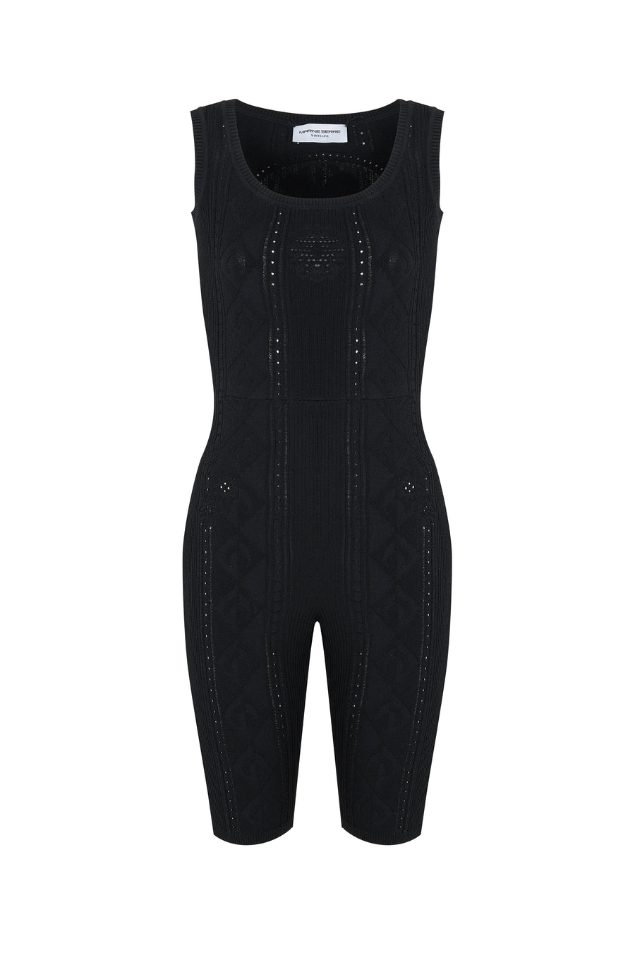 LUNAR-POINTELLE KNIT CYCLING CATSUIT