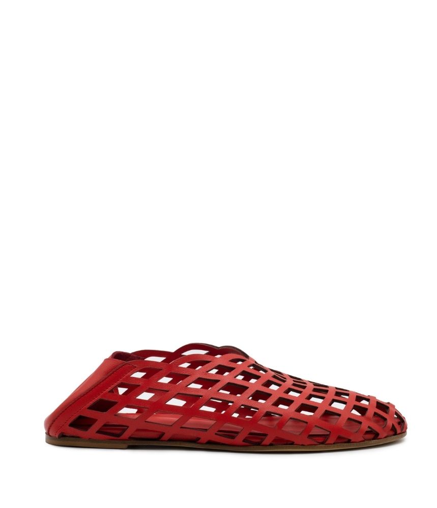 PEEK-A-BOO BALLERINA NAPPA IN RED