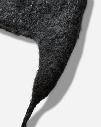 ROA Logo Mohair Bonnet Beanie Black White Hats Balaclavas YBUW293YA15 BLK0012