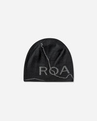 ROA Logo Wool Beanie Deep Black Hats HATS BEANIE YBUW205YA04 BLK0049