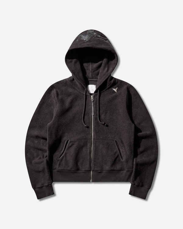 ROA Guniy Inside Out Zip-Up Baby Hoodie Washed Black Sweatshirts Hoodies YBWW031JY12 BLK0020
