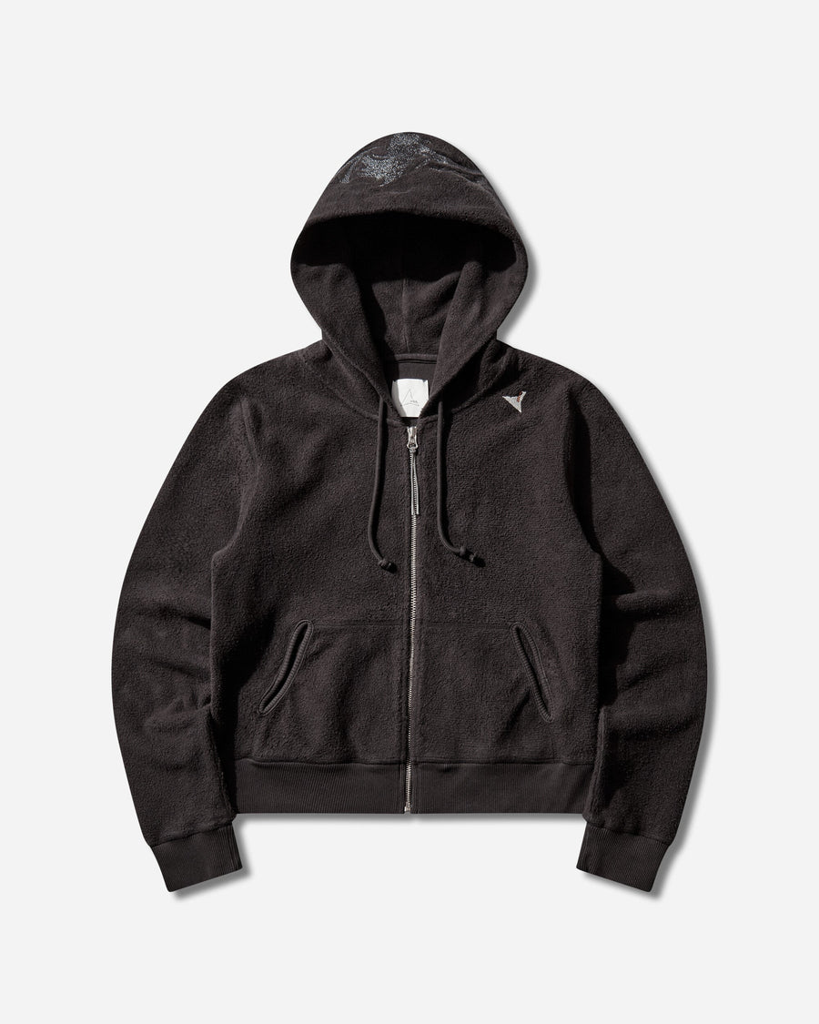ROA Guniy Inside Out Zip-Up Baby Hoodie Washed Black Sweatshirts Hoodies YBWW031JY12 BLK0020